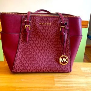 Michael Kors maroon shoulder bag